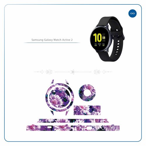 Samsung_Galaxy Watch Active 2 (44mm)_Purple_Flower_2